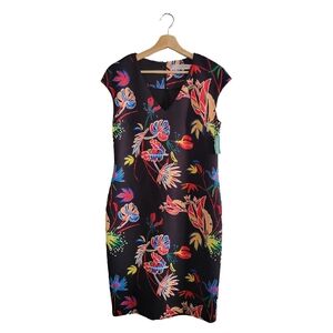 NWT CONTEMPORAINE Size 8 Tropical Floral Print Resort Core Dress